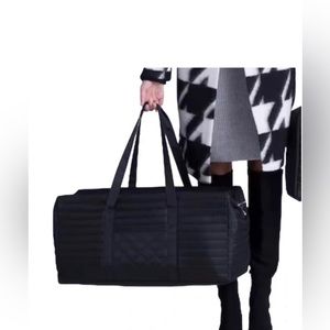 DSW Quilted Duffle Overnight Bag with Shoe Bag